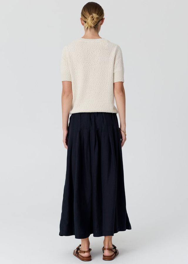 Frankie Pleat Skirt- Ink