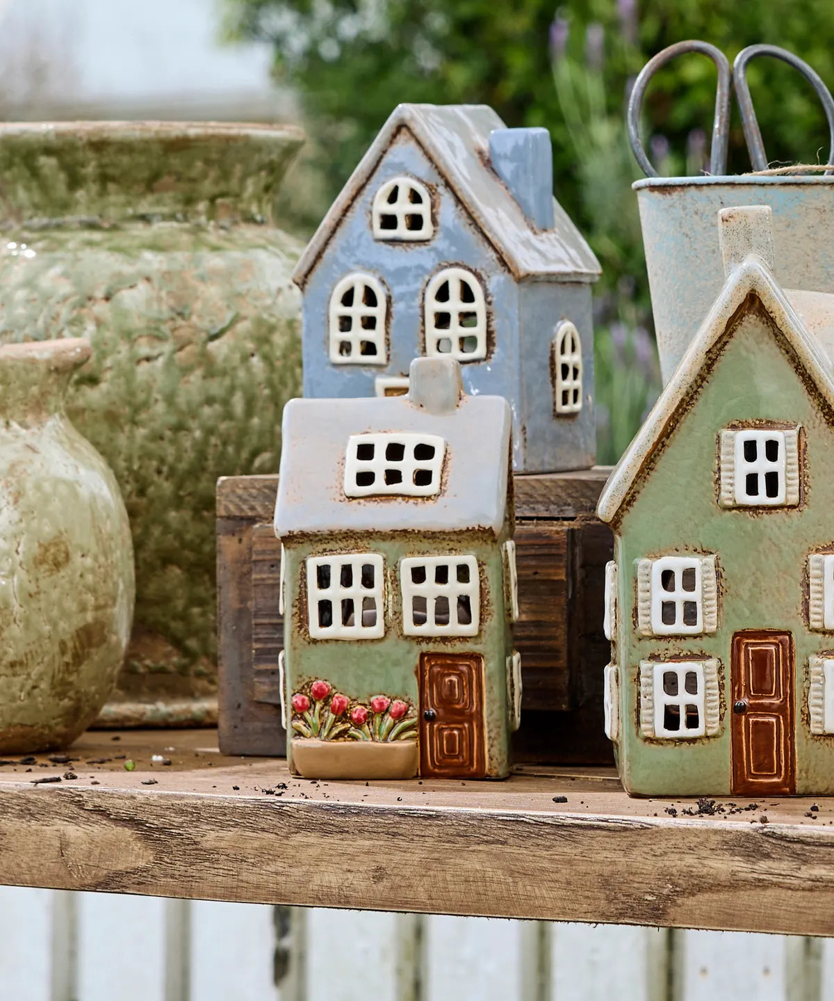 Devon Petite Tealight Cottage- Sage