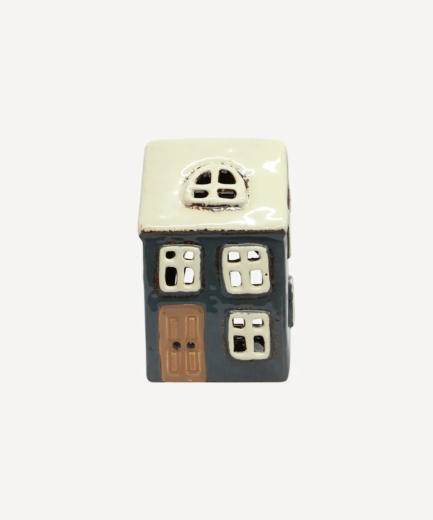Alsace Tealight House Navy