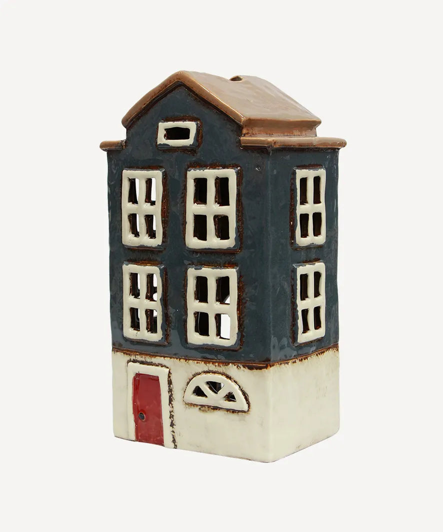 French Country Alsace Tealight House-Nordic Navy