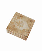 Flower Bone Coasters- single