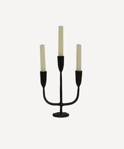 Dax 3 Light Candleholder- Black
