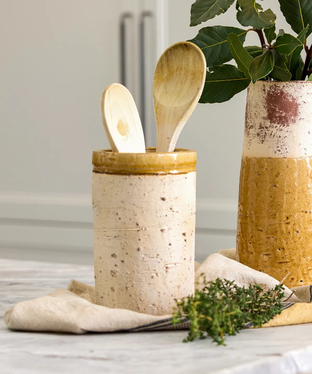 French Country Monte Terracotta Pot in Mustard