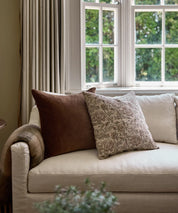 Velvet Cushion- Brown