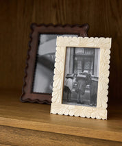 French Country Aria Carved Photo Frame Ivory