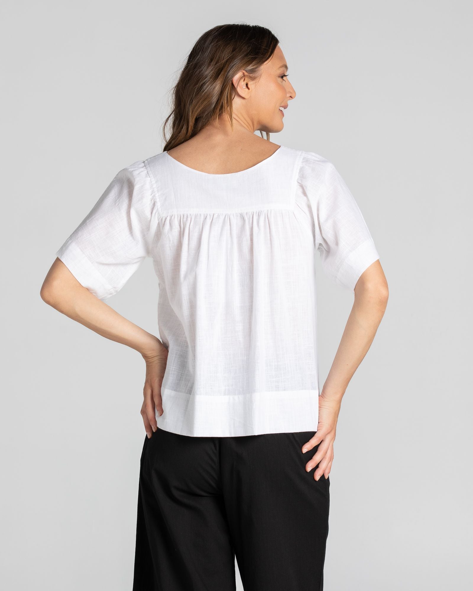 Freya Top- White