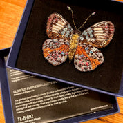 Glorious Purplewing Butterfly Brooch