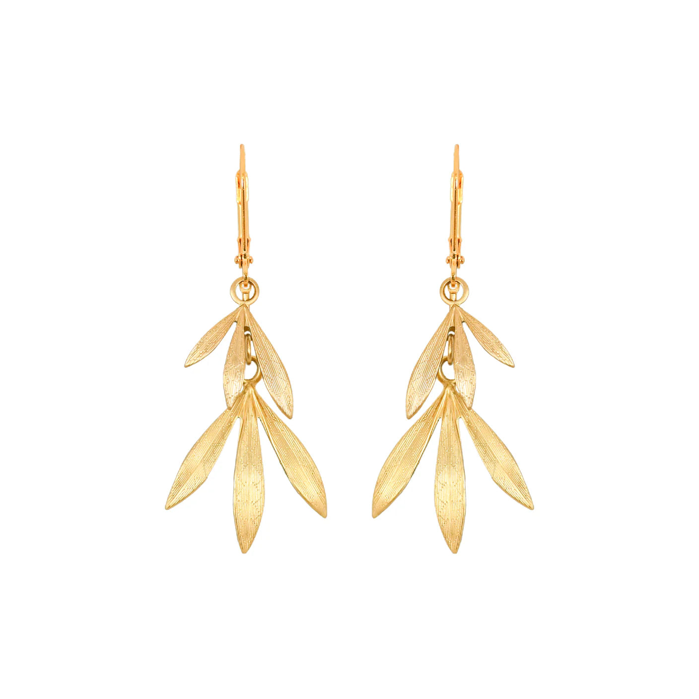 We Dream In Colour Gold Banboo Earrings
