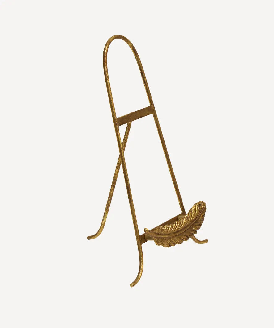 French Country Golden Feather Plate Stand