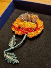 Golden Poppy Brooch