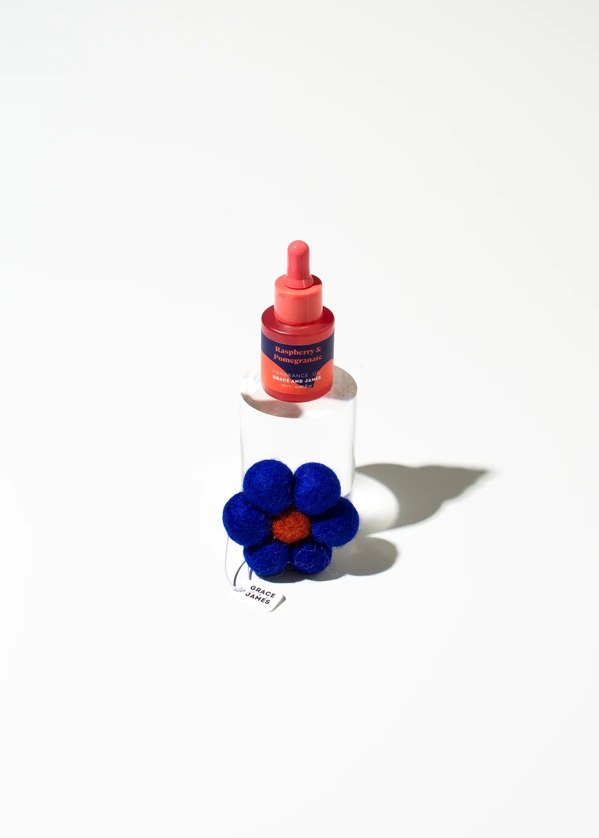 Grace & James Felt Air Freshener Raspberry & Pomegranate