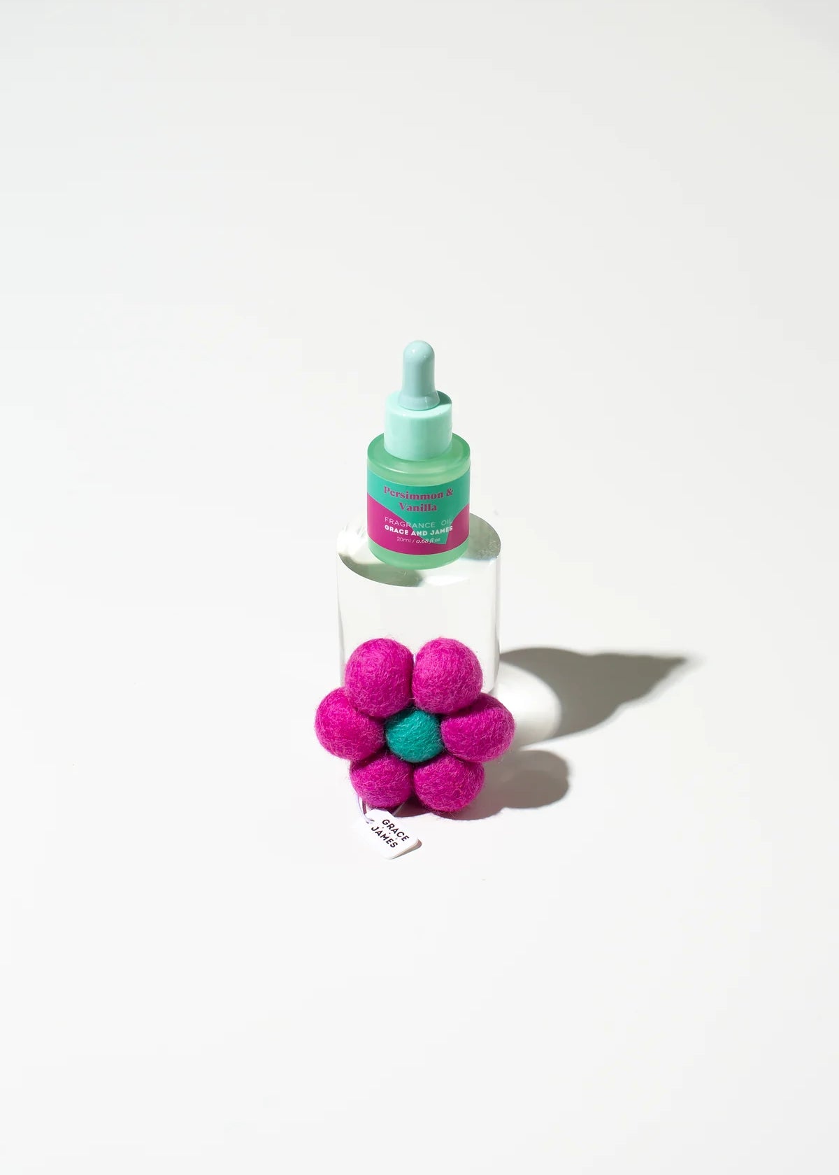 Grace & James Felt Air Freshener in Persimmon & Vanilla
