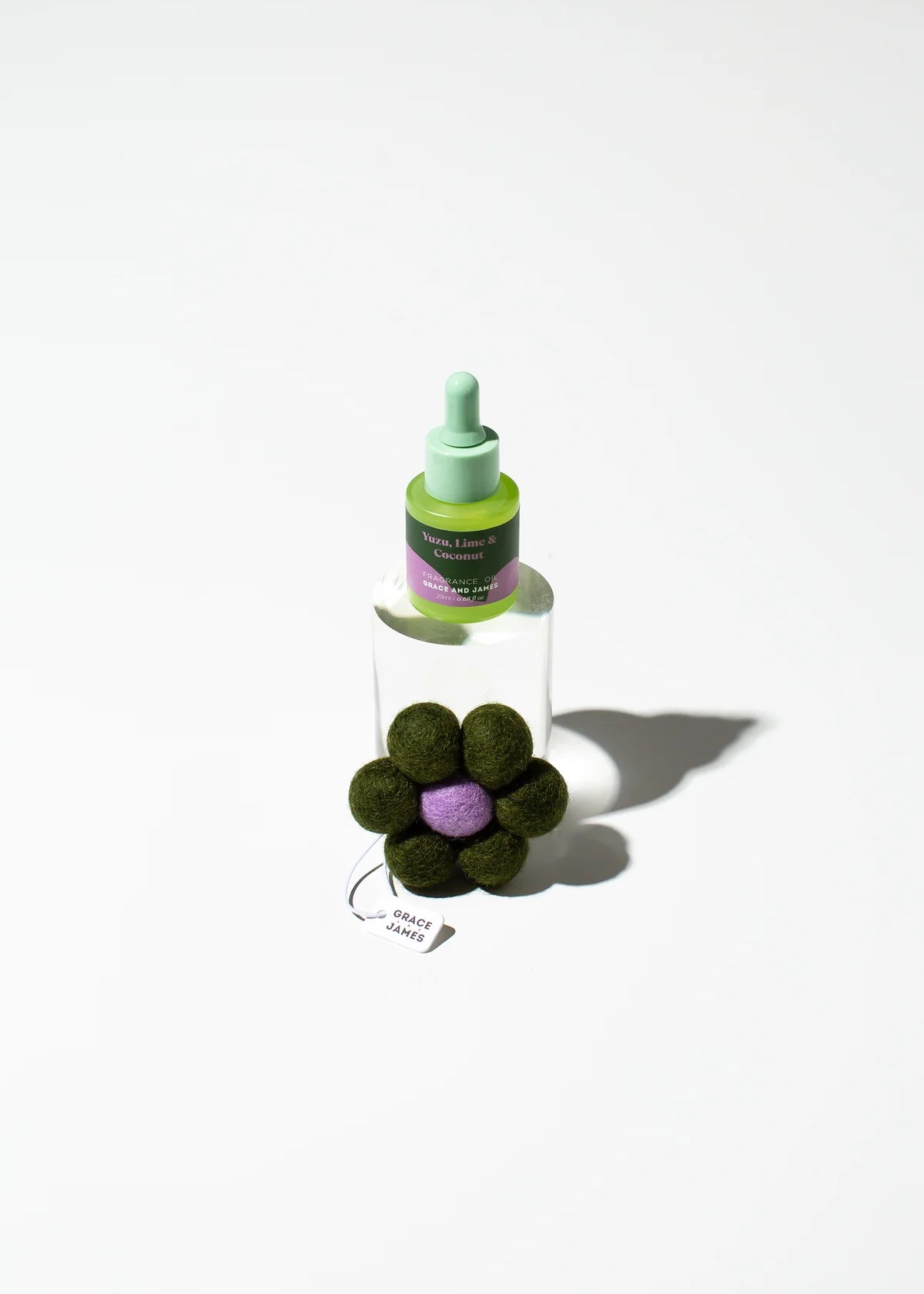 Grace & James Felt Air Freshener Yuzu, Lime & Coconut