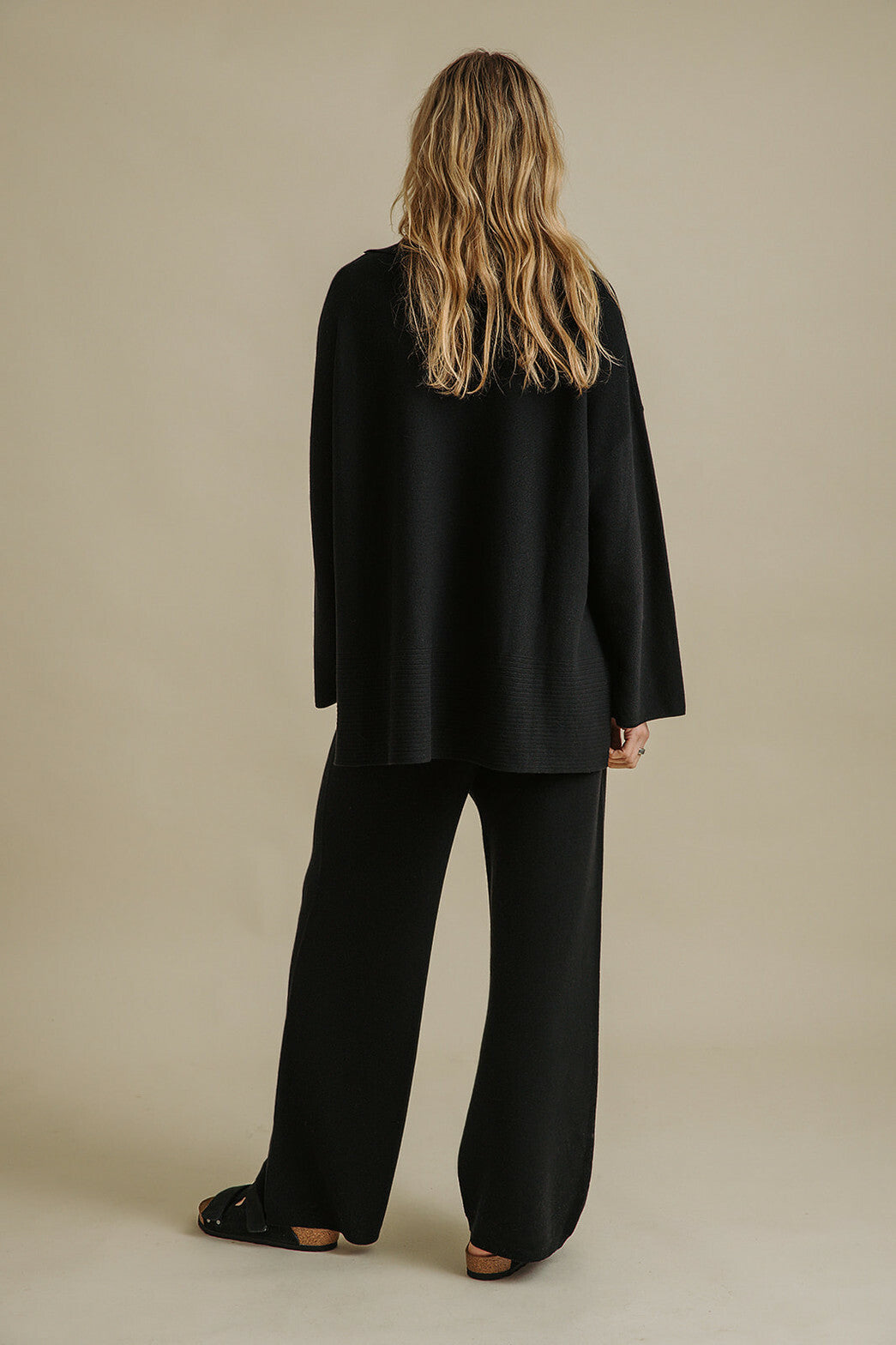 Grace Merino Cotton Pant-Black