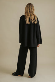 Grace Merino Cotton Pant-Black