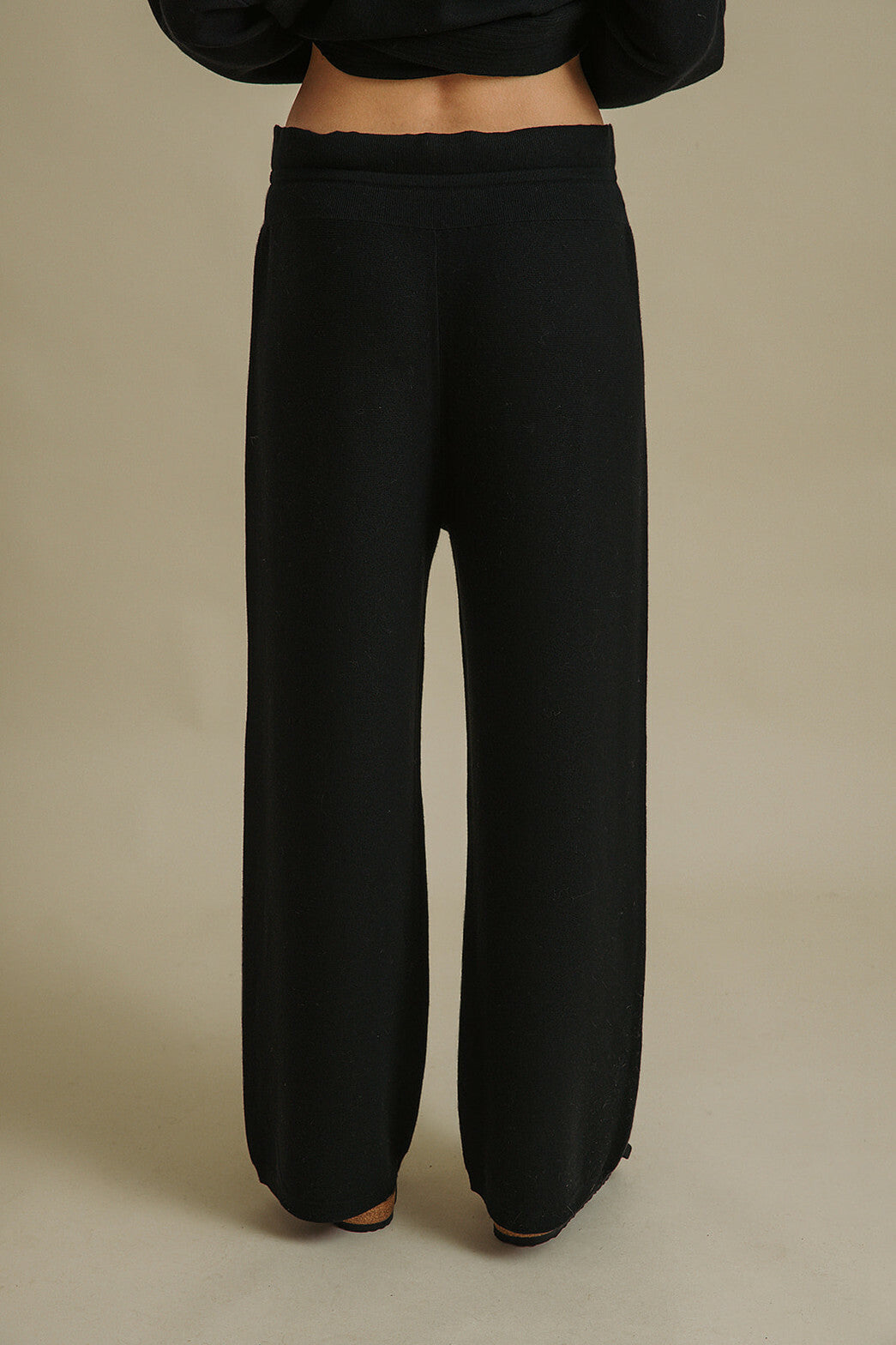 Grace Merino Cotton Pant-Black