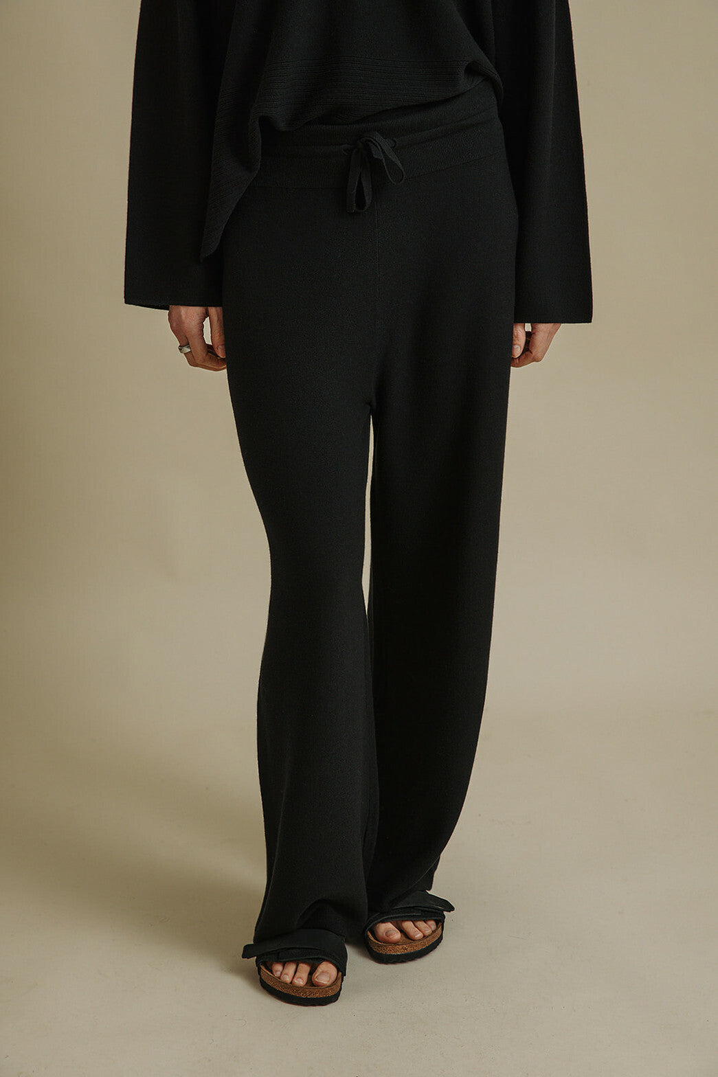Talamaya Grace Merino Cotton Pant-Black