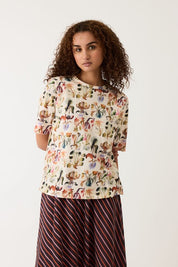 Grace Tee- Warm Watercolor