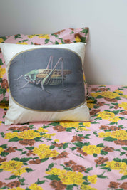 Lazybones Grasshopper Cushion Cover