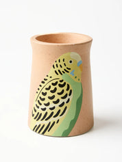 Jones & Co Green Budgie Vase