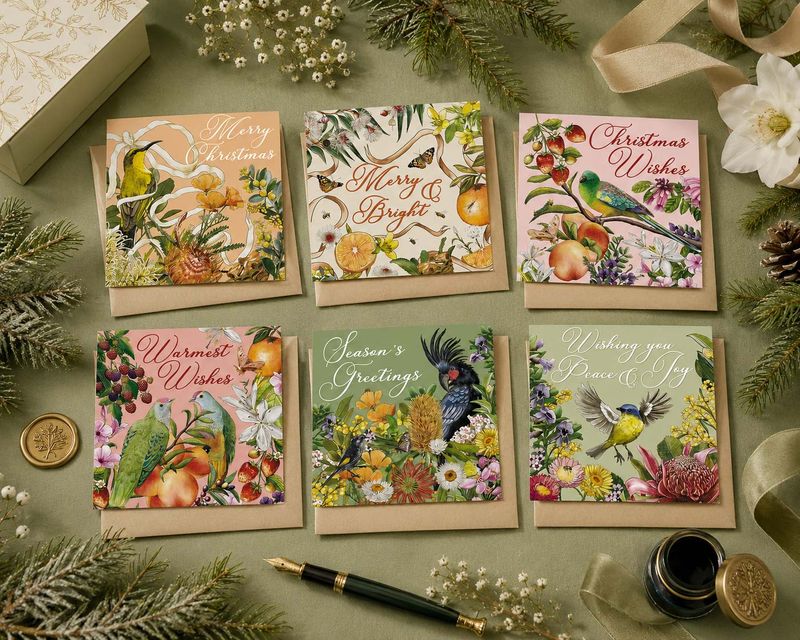 La La Land Christmas Card Box Set Bountiful Garden
