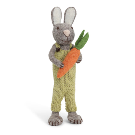 Gry & Sif Standing Big Bunny with Carrot Decoration 