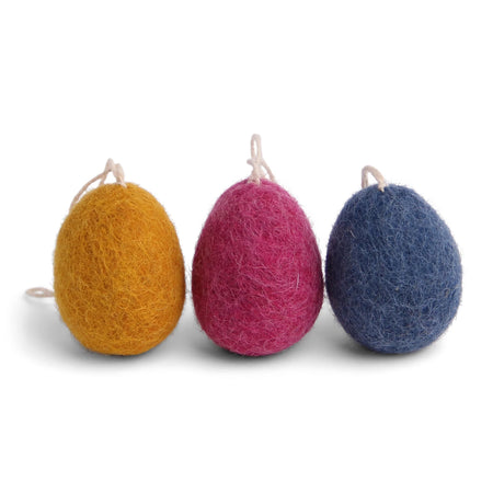 Gry & Sif Colourful Felt Mini Egg Decorations pack of 3