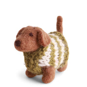 Gry & Sif Felted Dashshund Dog Decoration