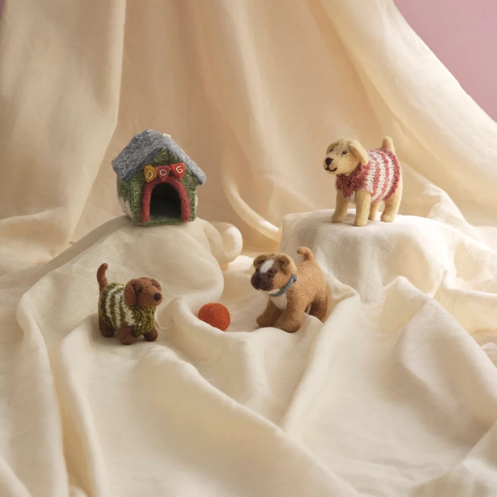 Felted Dashshund Dog Decoration