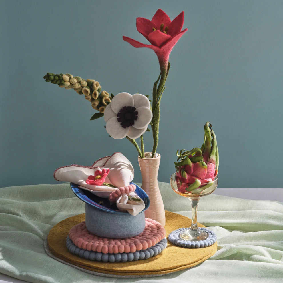 Felted French Anemone Flower