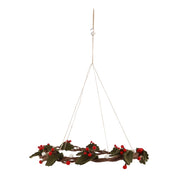 Gry & Sif Hanging Felt Wreath witrh Holly