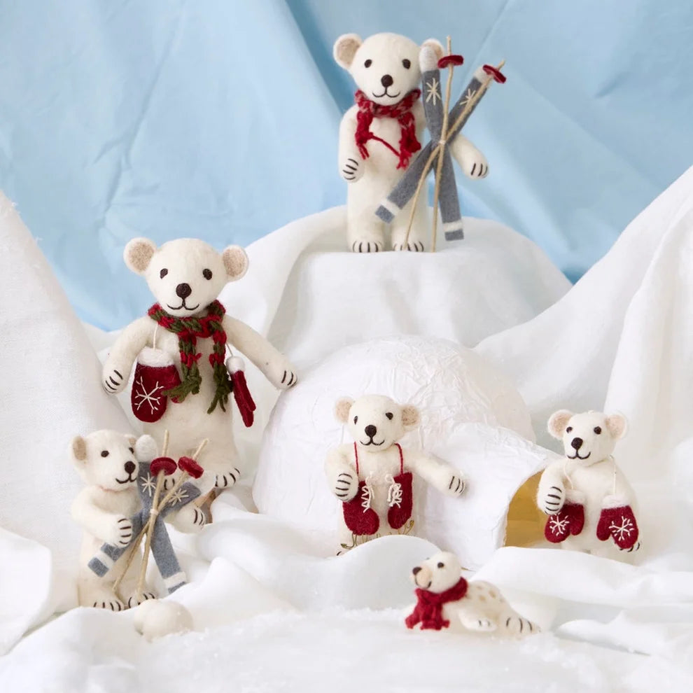 Polar Bear with Mittens