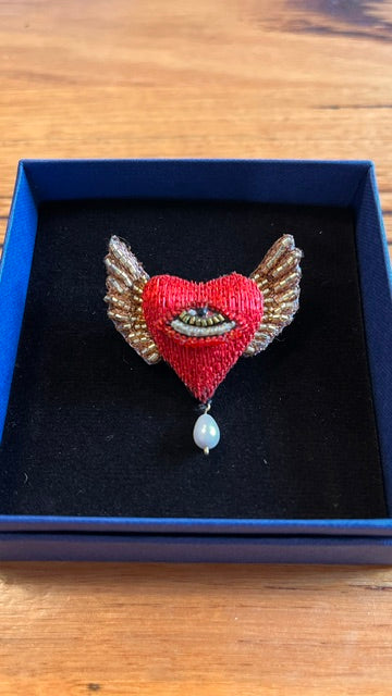 Guardian Heart Brooch