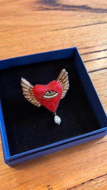 Guardian Heart Brooch