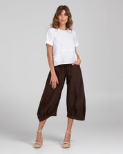 Boom Shankar Guru Cotton Pant in Ground Coffee