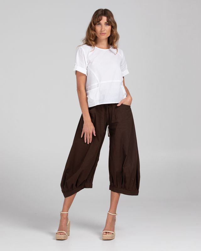 Boom Shankar Guru Cotton Pant in Ground Coffee