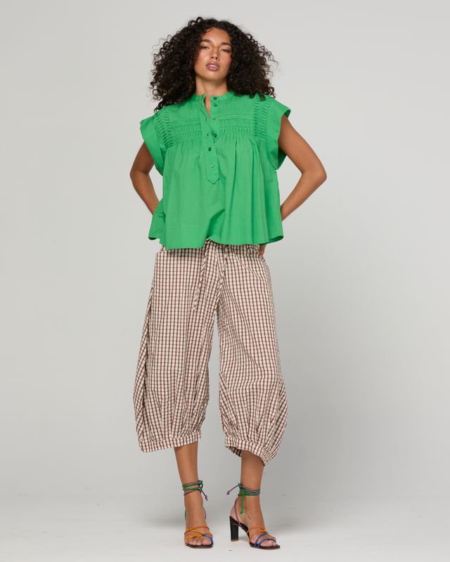 Boom Shankar Guru Pants in Cocoa Gingham