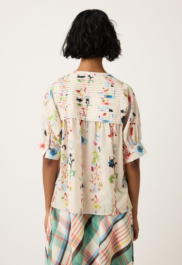 Gwen Blouse- Watercolour Cream