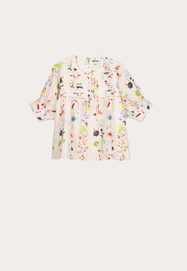Gwen Blouse- Watercolour Cream