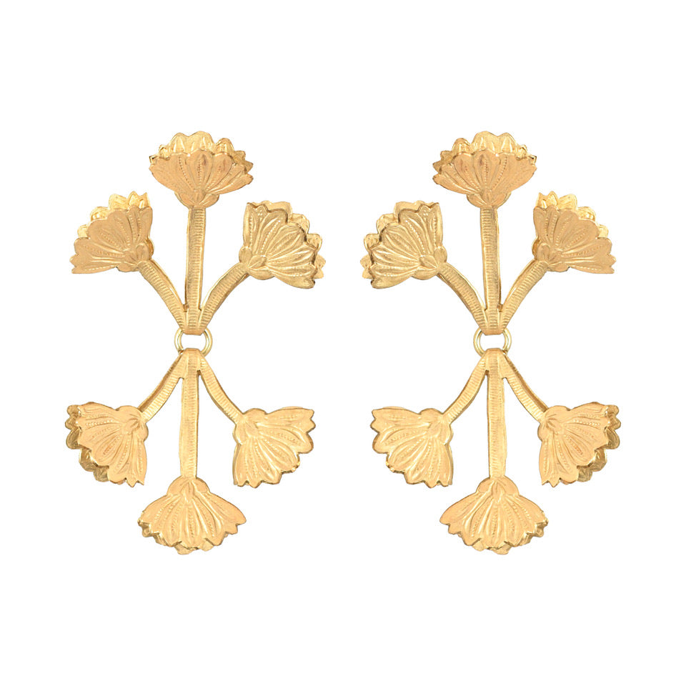 We Dream in Colour L.Mimosa Brass Earrings