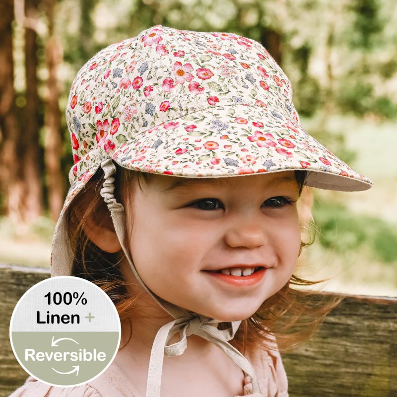 Bedhead Hats Lounger Flap Hat in Francesca Reversible Linen