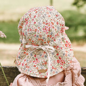 'Lounger' Reversible Flap Sun Hat- Francesca
