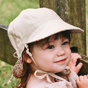 'Lounger' Reversible Flap Sun Hat- Francesca