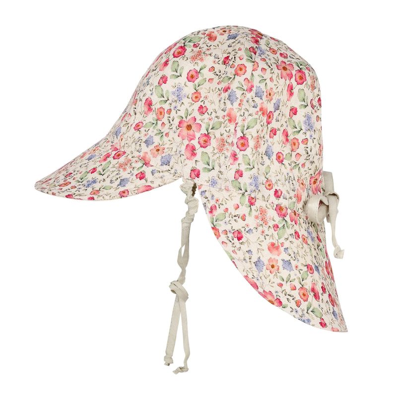 'Lounger' Reversible Flap Sun Hat- Francesca