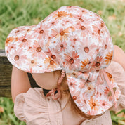 'Lounger' Reversible Flap Sun Hat- Peggy