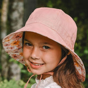 'Wanderer' Reversible Panelled Bucket Hat- Peggy