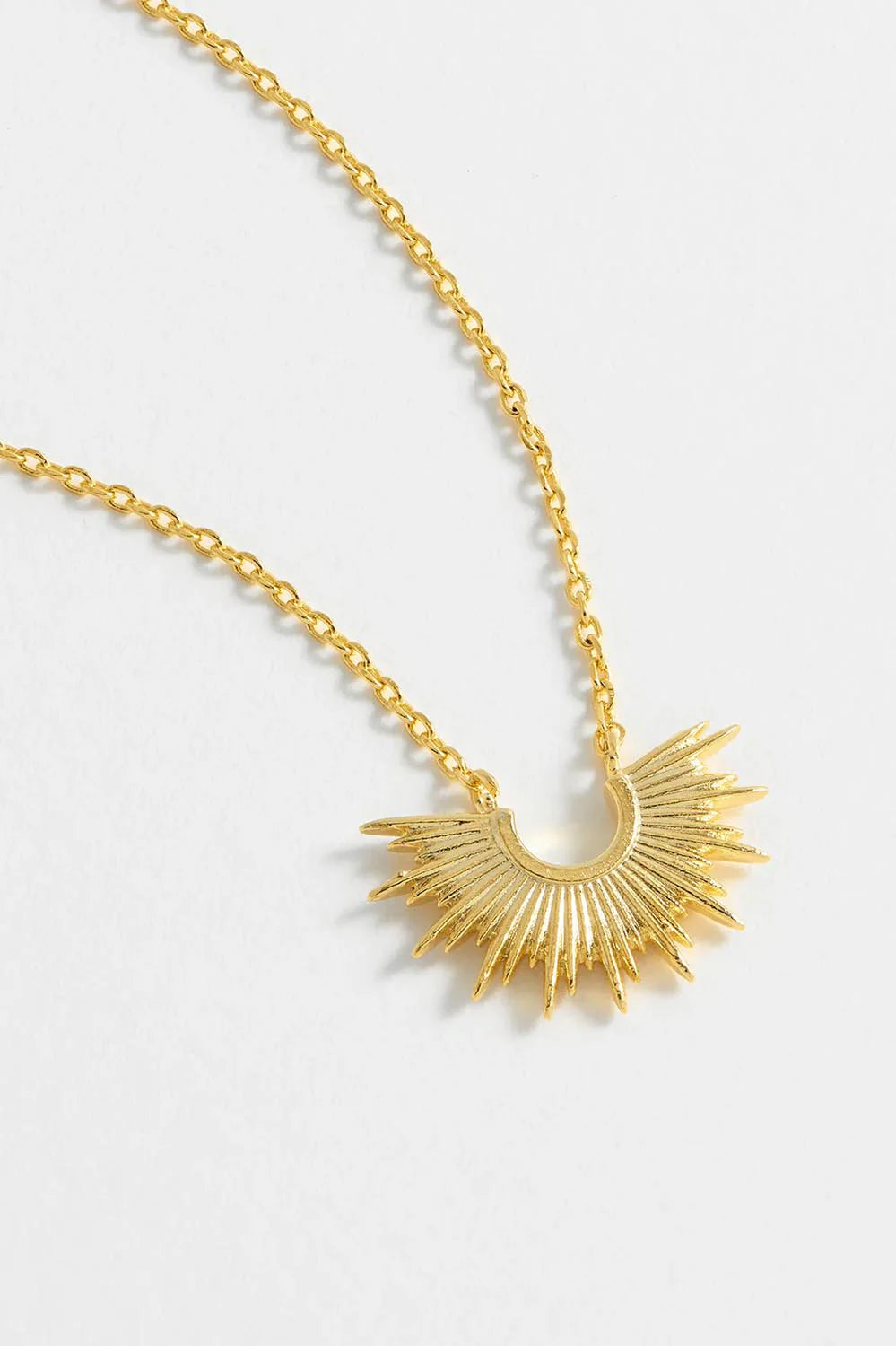 Estella Bartlett Half Sunburst Necklace in Gold