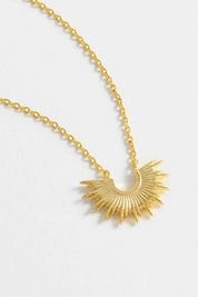 Estella Bartlett Half Sunburst Necklace in Gold