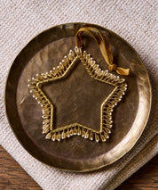 French Country Hanging Beaded Star Decoration