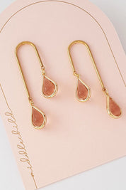 Middle Child Happy Tears Earrings in Pink